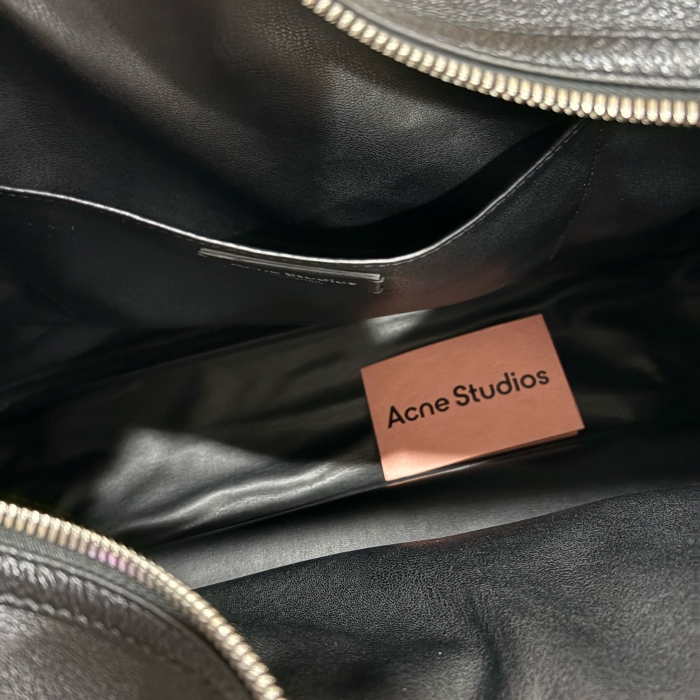 Acne Studio Camero Black Leather Camera Shoulder Bag - Picture 10 of 14